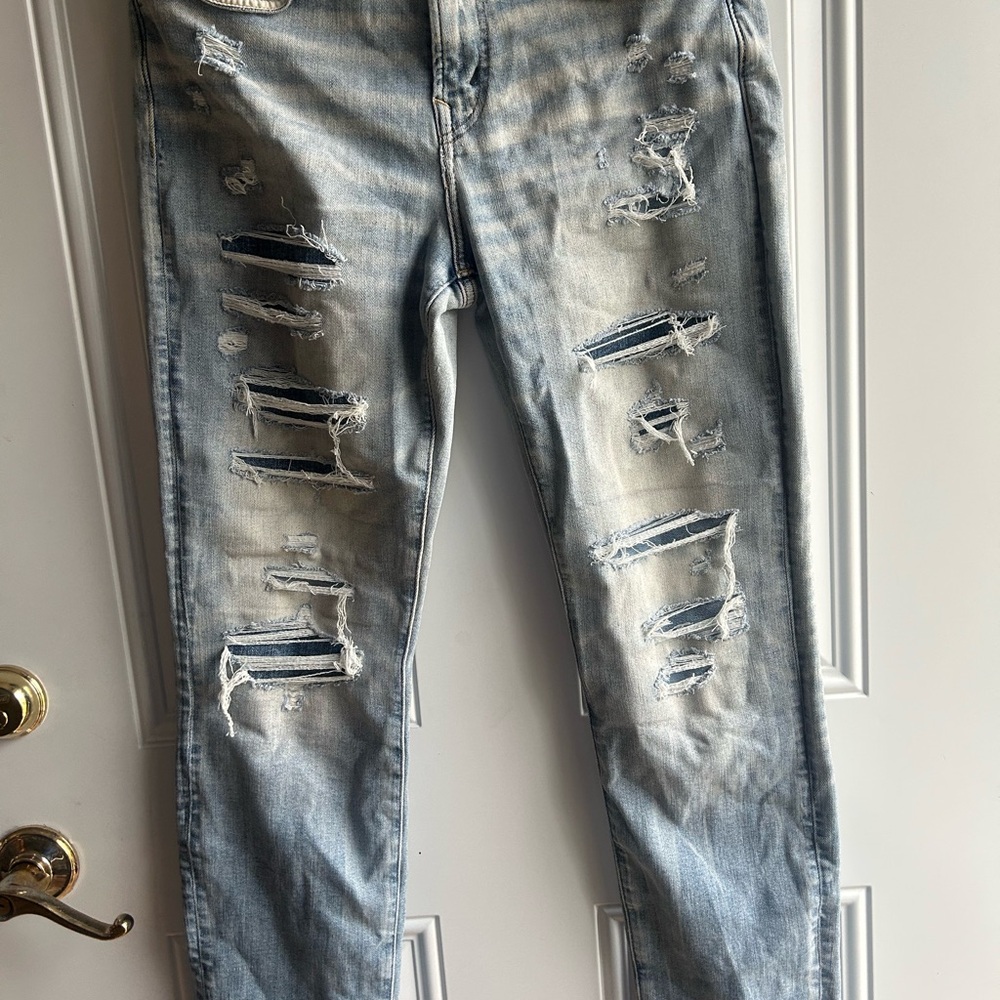 Men’s American Eagle Distressed Light Blue Jeans